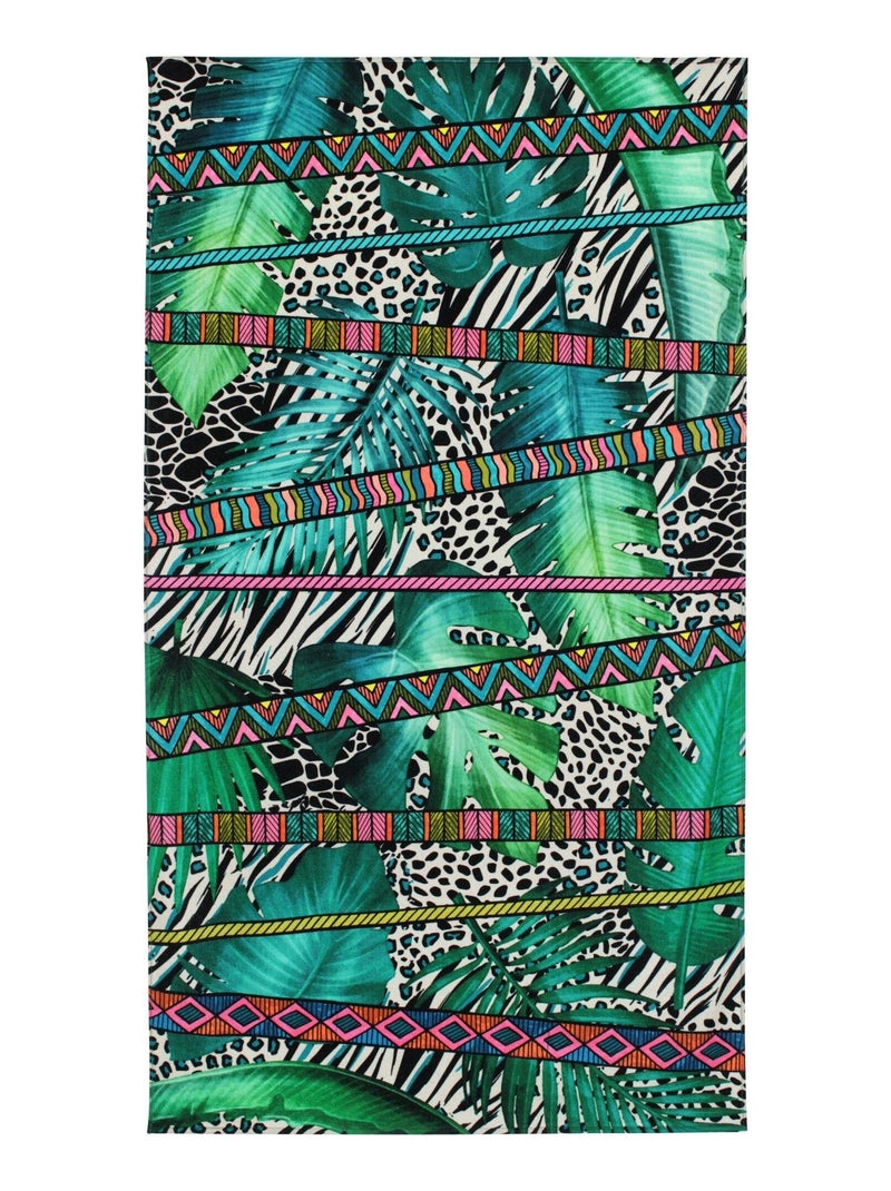 Drap de plage JUNGLE Vert - Kiabi