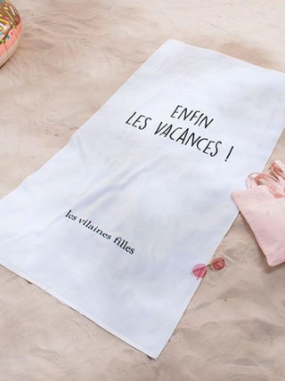 Drap de plage les vilaines filles enfin les vacances