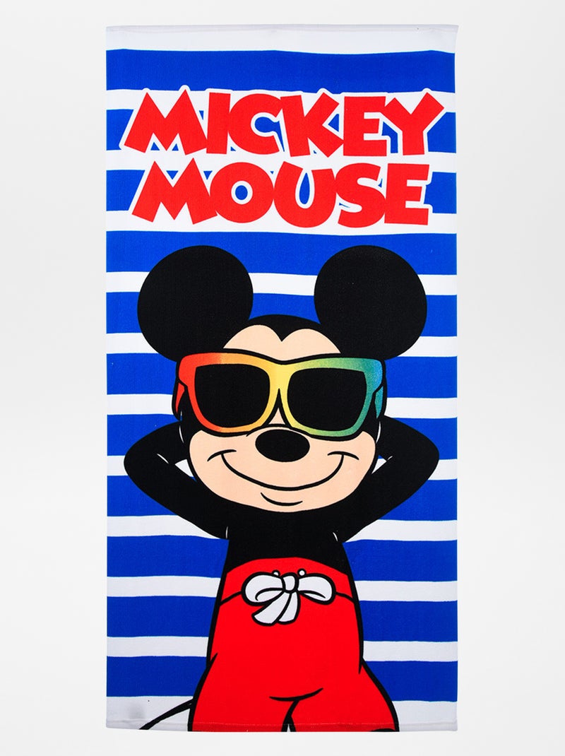 Drap de plage 'Mickey' bleu - Kiabi