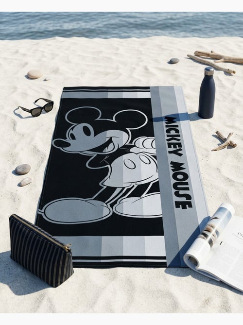 Drap de Plage Mickey Mouse Disney 70x140 cm 100% Polyester - Kiabi