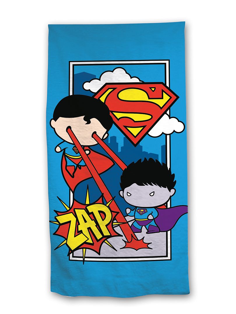 Drap de plage 'Mini Superman' bleu - Kiabi