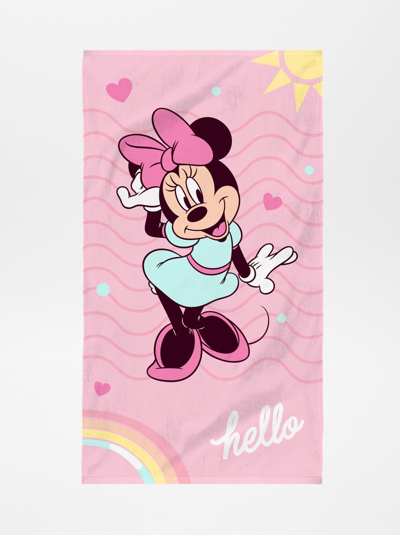 Drap de plage 'Minnie' Rose - Kiabi