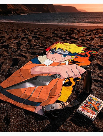 Drap de Plage Naruto Shippuden 70x140 cm 100% Coton