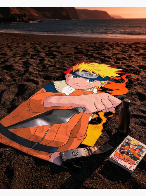 Drap de Plage Naruto Shippuden 70x140 cm 100% Coton - Kiabi
