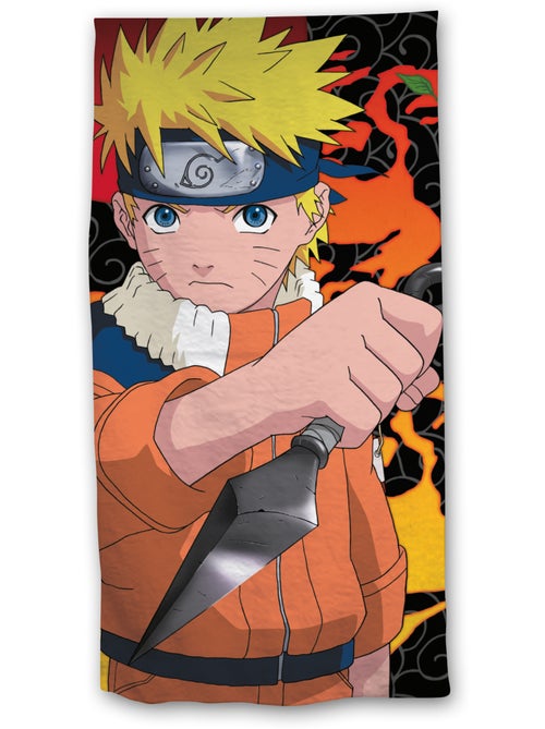 Drap de Plage Naruto Shippuden 70x140 cm 100% Coton - Kiabi