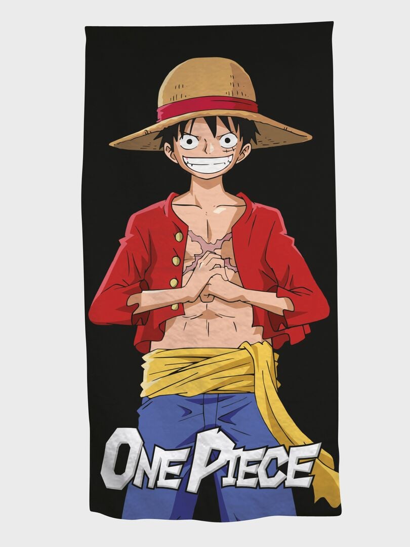 Drap de plage "One Piece" noir - Kiabi