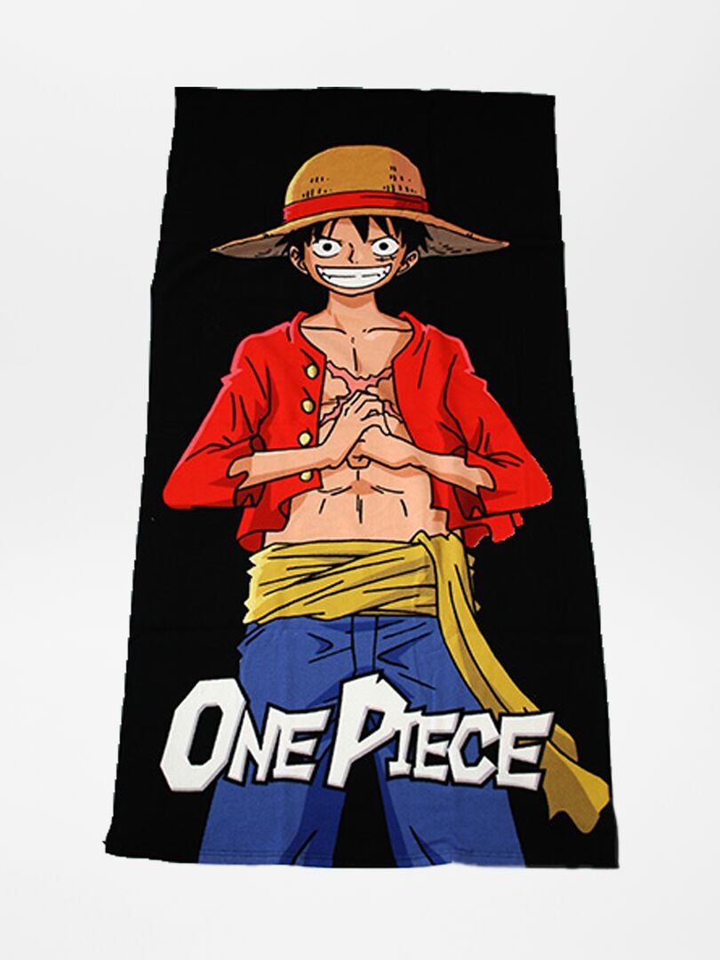 Drap de plage 'One Piece' Noir - Kiabi