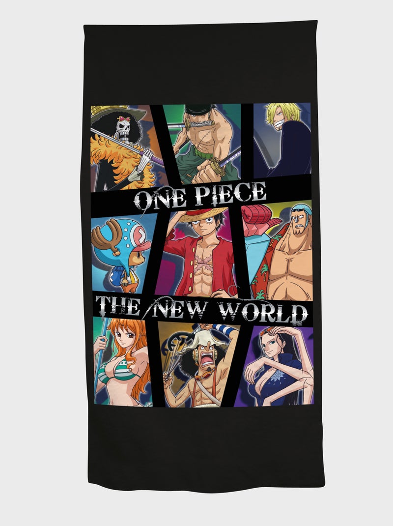 Drap de plage 'One piece' Noir - Kiabi