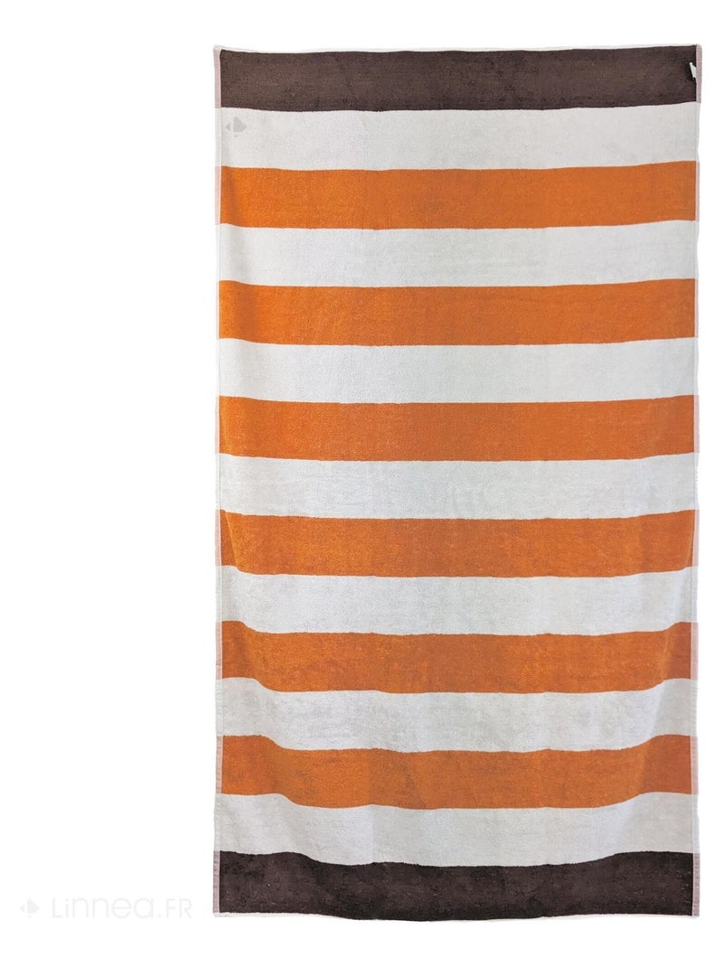Drap de plage PALLANTE Orange - Kiabi