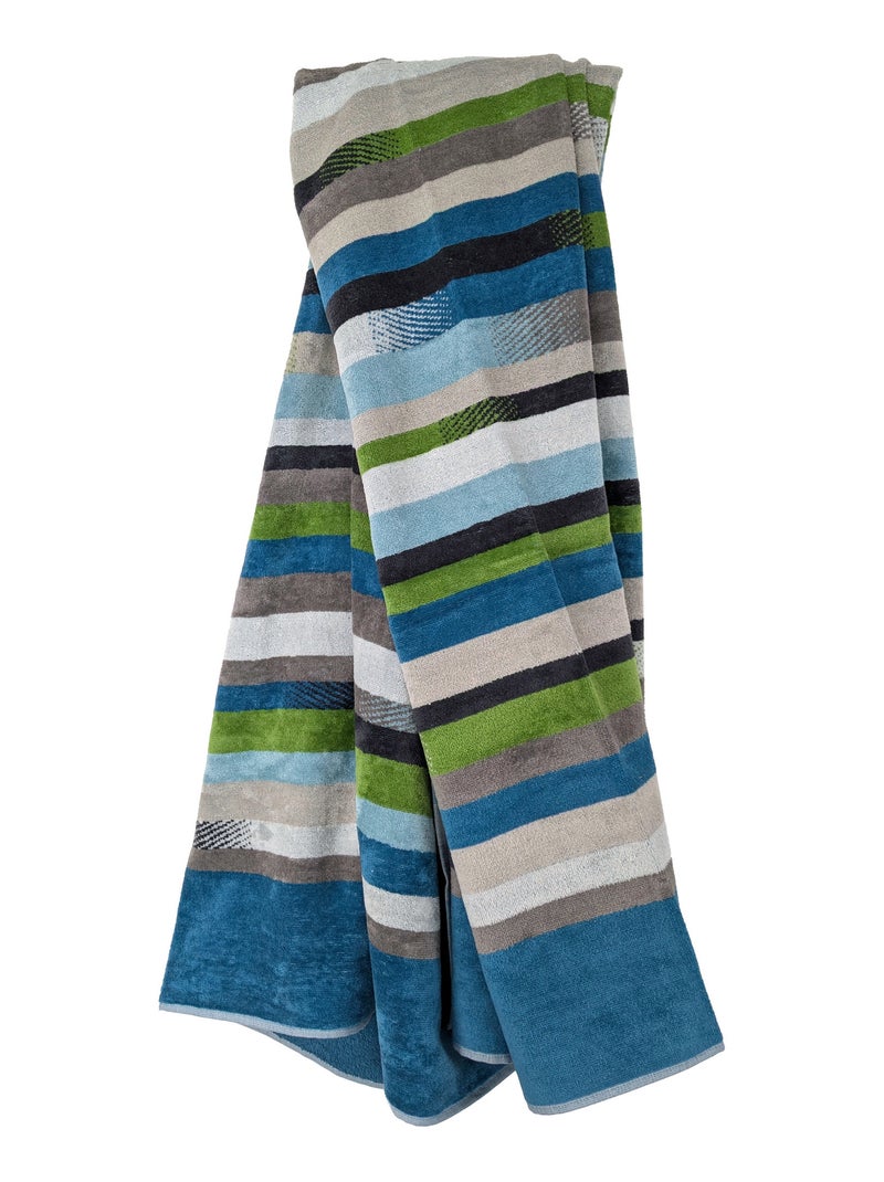 Drap de plage RIVAGE Bleu Vert - Kiabi