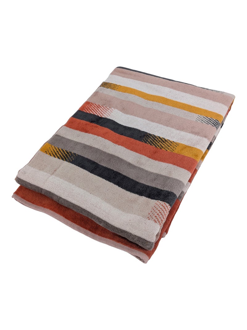 Drap de plage RIVAGE Rouge brique - Kiabi