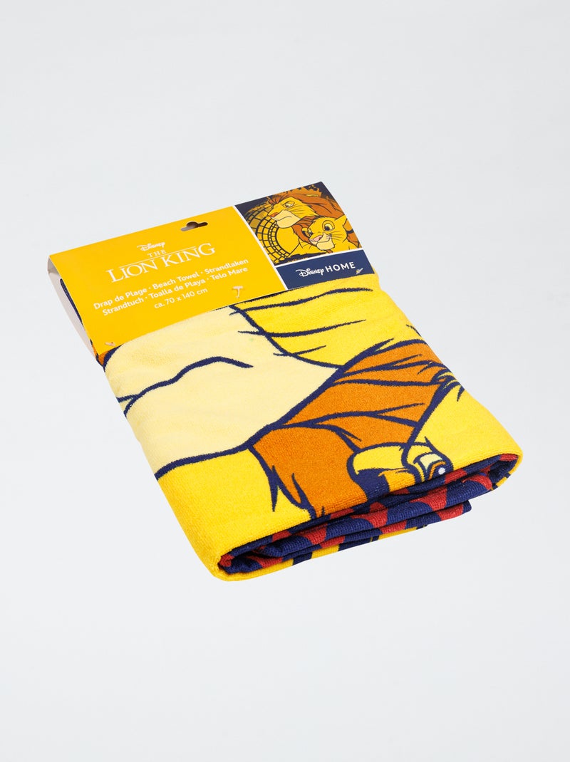 Drap de plage 'Roi Lion' JAUNE - Kiabi