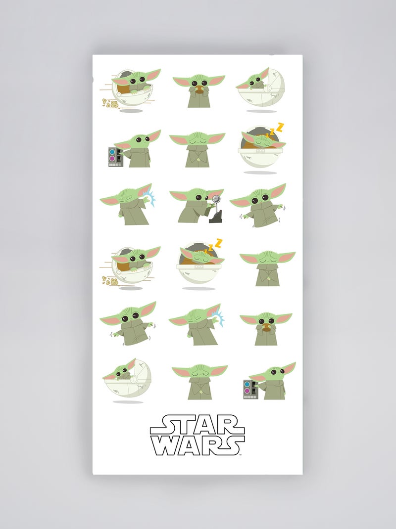Drap de plage 'Star Wars' vert/blanc - Kiabi