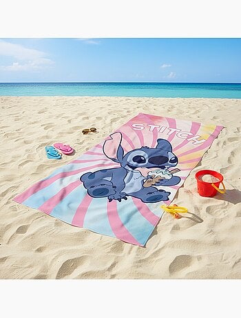 Drap de plage Stitch – 100% Coton Disney | 70 x 140 cm