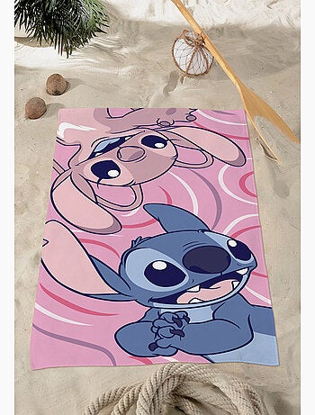 Drap de Plage Stitch & Angel Disney 70x140 cm 100% Polyester