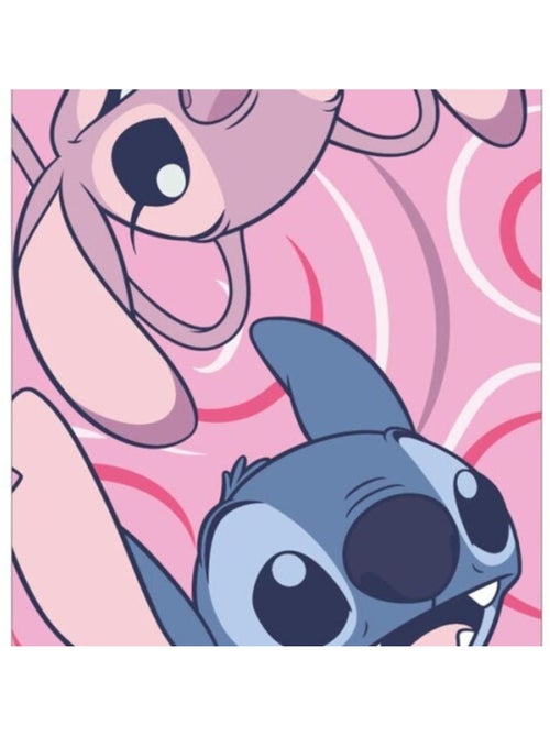 Drap de Plage Stitch & Angel Disney 70x140 cm 100% Polyester - Kiabi