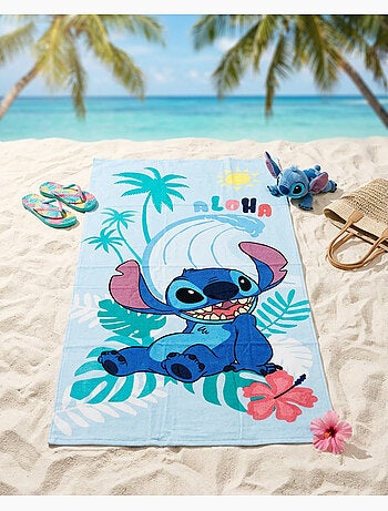 Drap de Plage Stitch Disney 70x140 cm 100% Coton