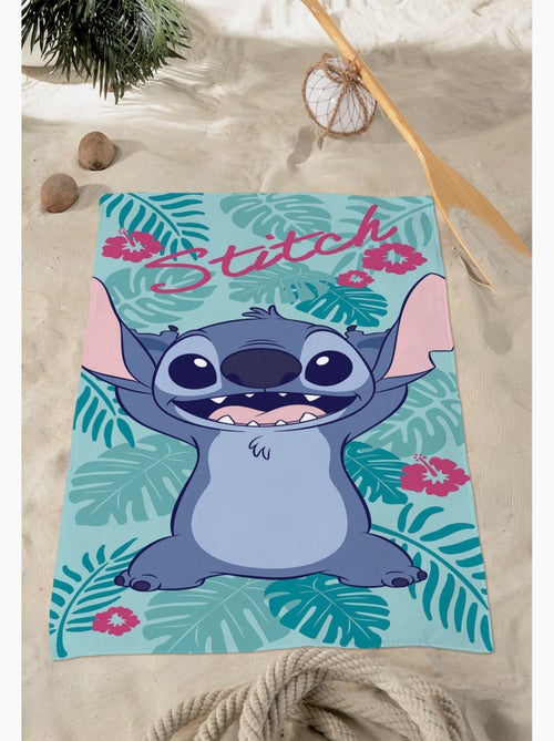 Drap de Plage Stitch Disney 70x140 cm 100% Polyester - Kiabi