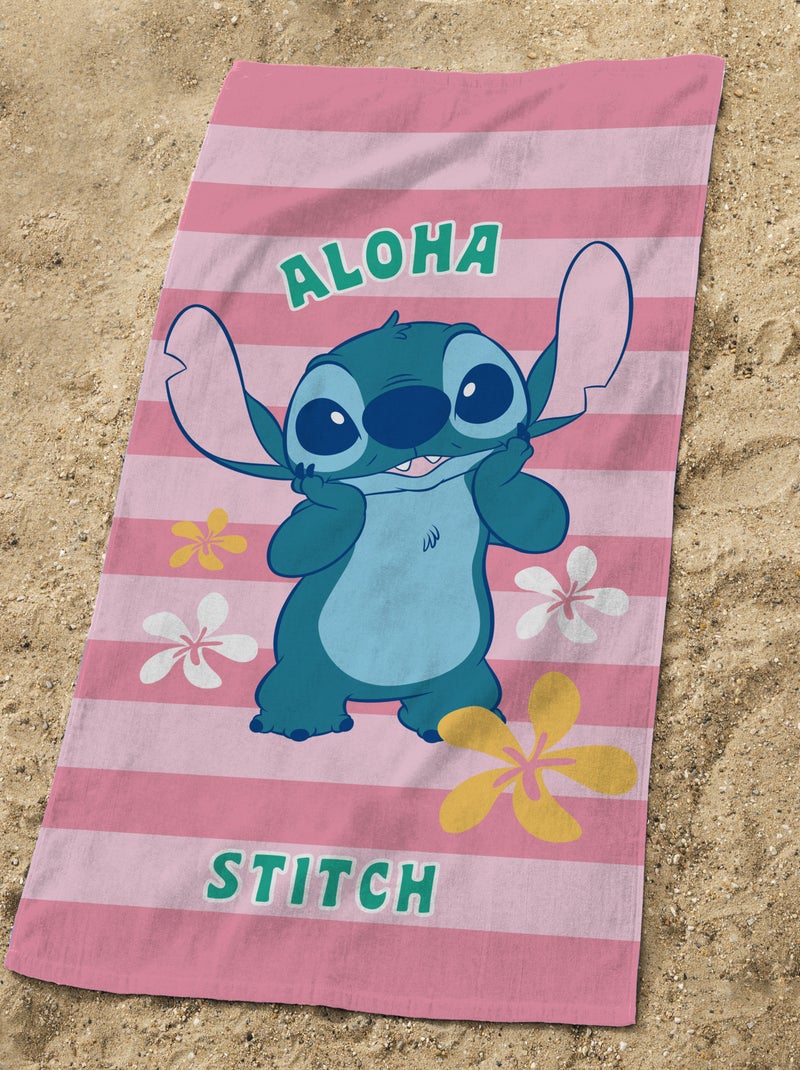 Drap de plage 'Stitch' ROSE - Kiabi
