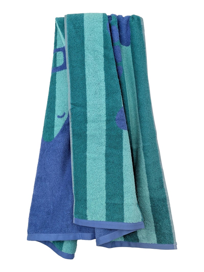 Drap de plage TIMEA Bleu Vert - Kiabi