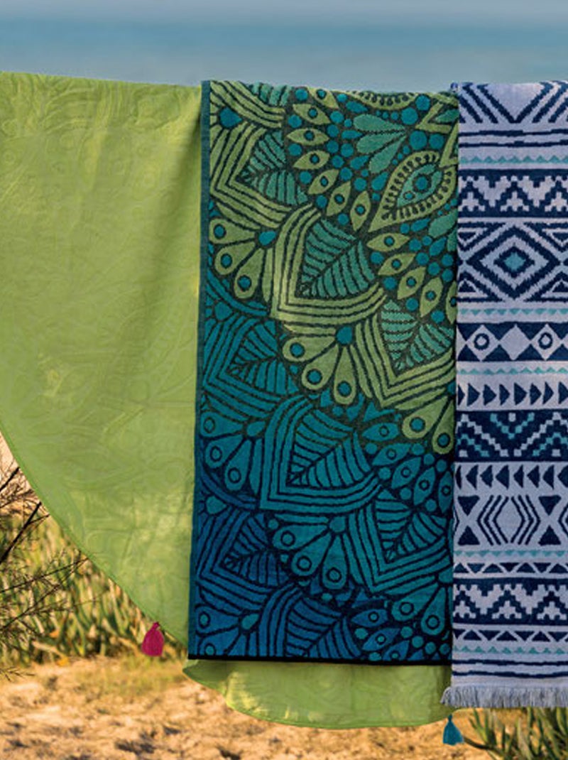 Drap de plage TRACCIA Vert - Kiabi