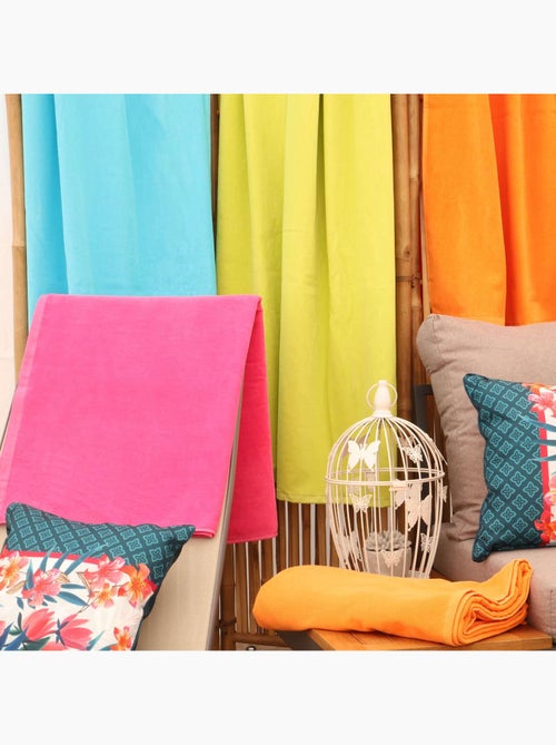 Drap de plage unis coton SUN - Kiabi