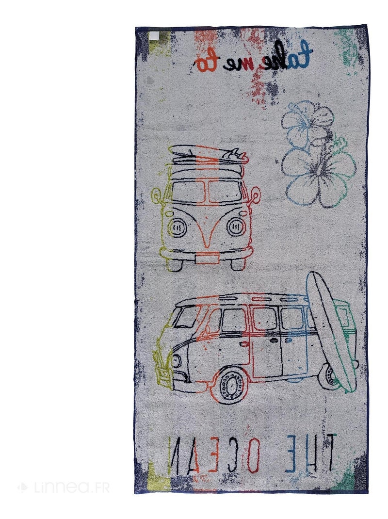 Drap de plage VAN Multicolore - Kiabi