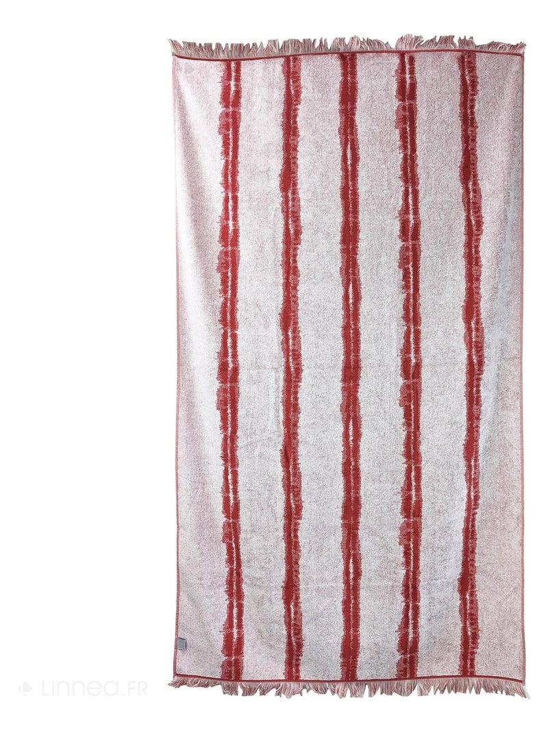 Drap de plage ZANNONE Blanc Rouge - Kiabi