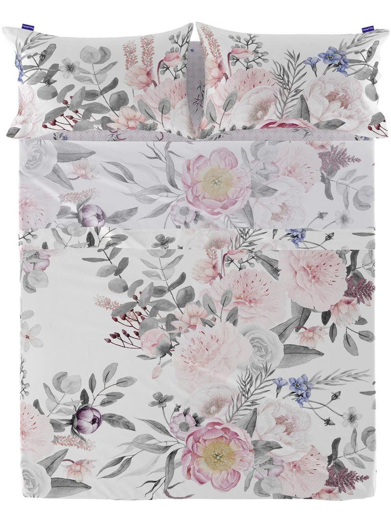 Drap Delicate bouquet "Happyfriday" Blanc - Kiabi