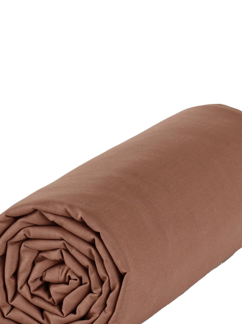 Drap dousse lit bébé 60x120 cm - 100% coton Bio - 'P'tit Basile' Mauve - Kiabi