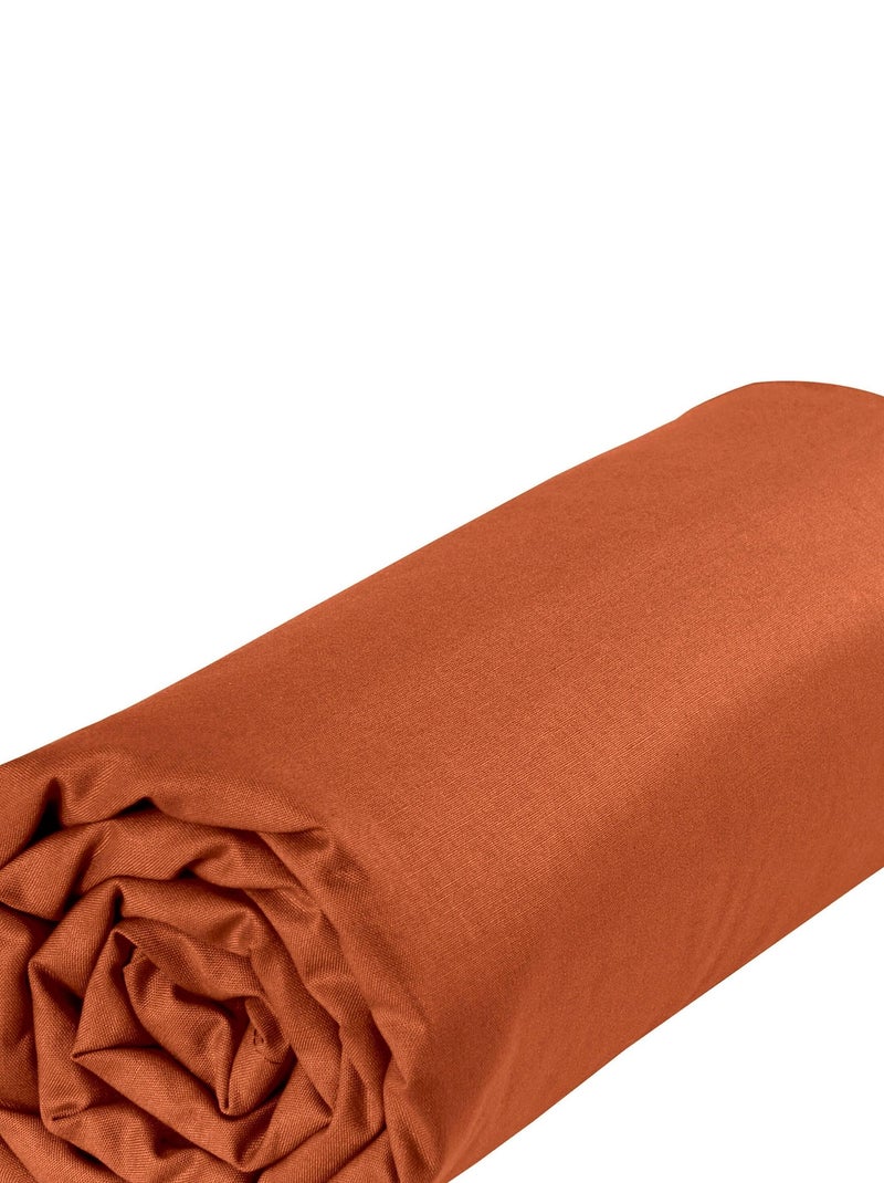 Drap dousse lit bébé 60x120 cm - 100% coton Bio - 'P'tit Basile' Rouge - Kiabi