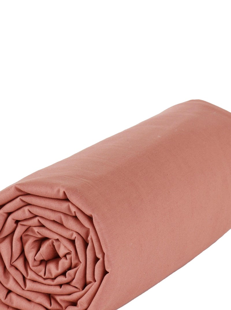 Drap dousse lit bébé 60x120 cm - 100% coton Bio - 'P'tit Basile' Vieux rose - Kiabi