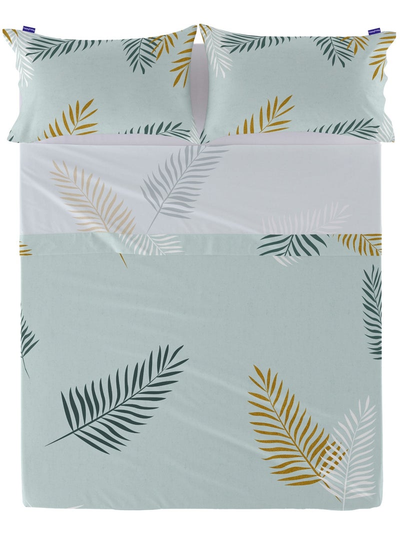 Drap Foliage mint "Happyfriday" Blanc - Kiabi