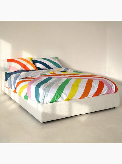 Drap Happy stripes "Happyfriday" - Kiabi