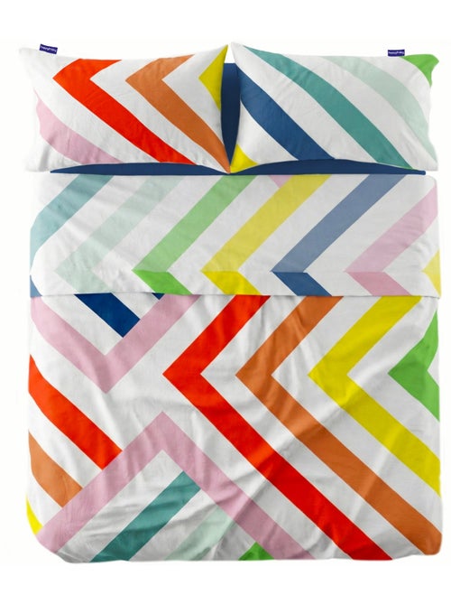 Drap Happy stripes "Happyfriday" - Kiabi