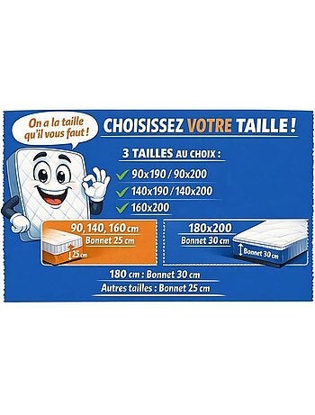 Drap housse - 100% coton 57 fils, bonnet 25 cm, coins élastiques - couleur aléatoire