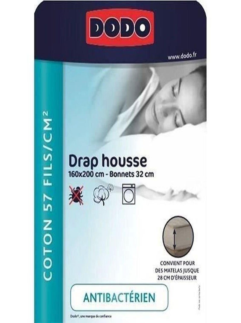 Drap housse - 140 x 190 cm - Dodo Multicolore - Kiabi