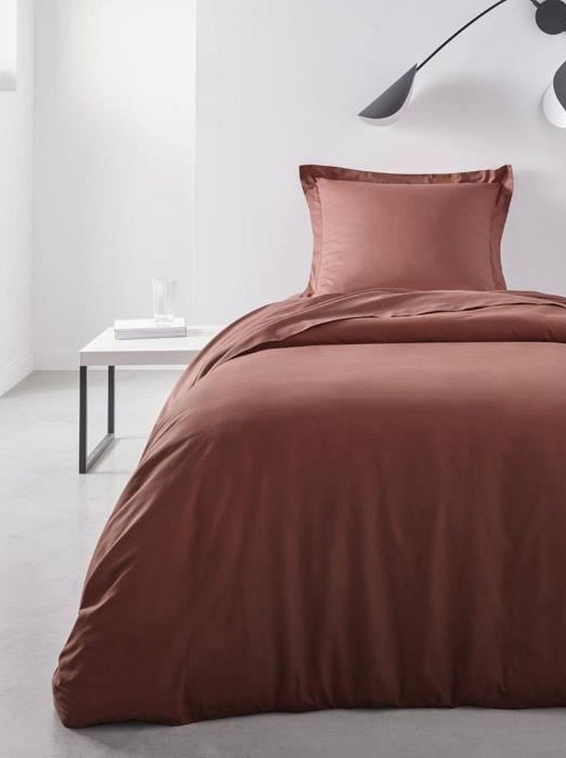 Drap housse - 90 x 190 cm uni - Terracotta - TODAY Marron - Kiabi