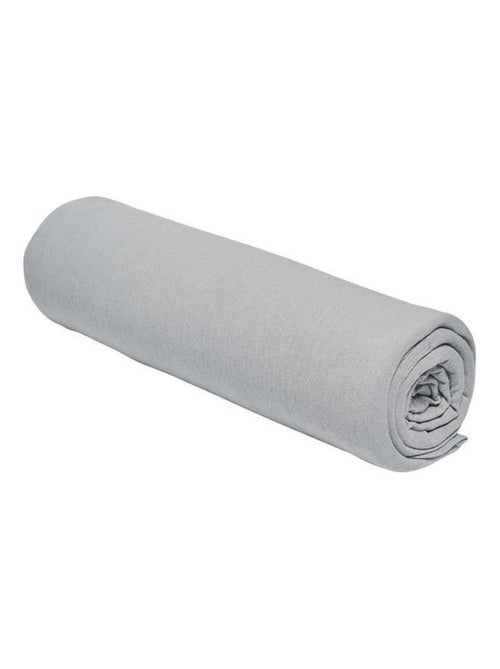 Drap housse - 90 x 190+25 cm jersey - Acier - TODAY - Kiabi