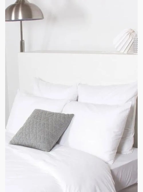Drap housse - cote deco - 160x200 cm - blanc - coton bio - bonnet 25 cm - Kiabi Drap housse - cote deco - 160x200 cm - blanc - coton bio - bonnet 25 cm - Kiabi