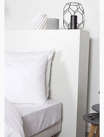 Drap housse - cote deco - 90x190 cm - anti acariens - 100% coton - bonnet 25 cm