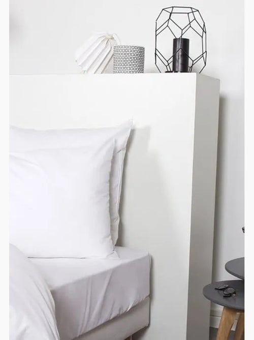 Drap housse - cote deco - 90x190 cm - anti acariens - 100% coton - bonnet 25 cm - Kiabi