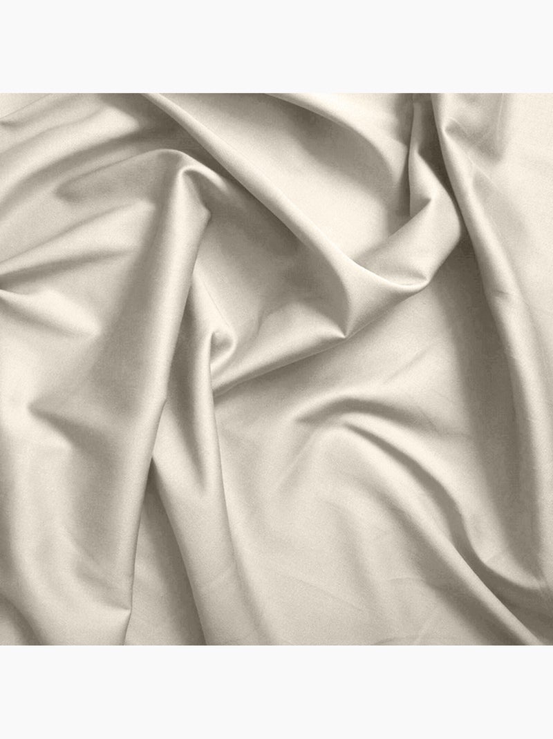 Drap housse - Coton Pur - 100 % Coton 57 Fils/cm² Beige sable - Kiabi