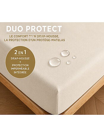 Drap housse - coton pur - 100 % coton 57 fils/cm²