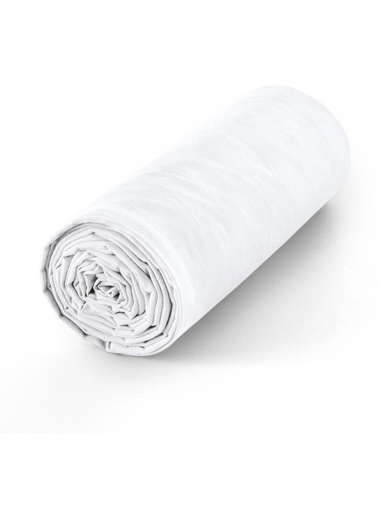 Drap housse - Coton Pur - 100 % Coton 57 Fils/cm² Blanc - Kiabi