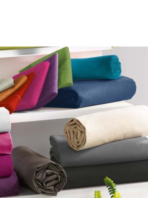 Drap housse - Coton Pur - 100 % Coton 57 Fils/cm² - Kiabi