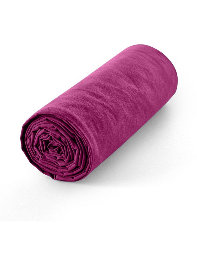 Drap housse - Coton Pur - 100 % Coton 57 Fils/cm² Magenta - Kiabi