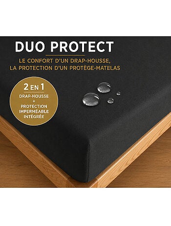 Drap housse - coton pur - 100 % coton 57 fils/cm²