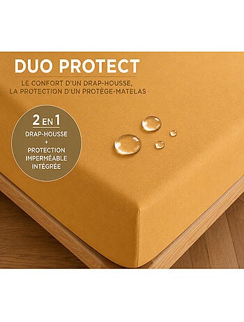 Drap housse - coton pur - 100 % coton 57 fils/cm²