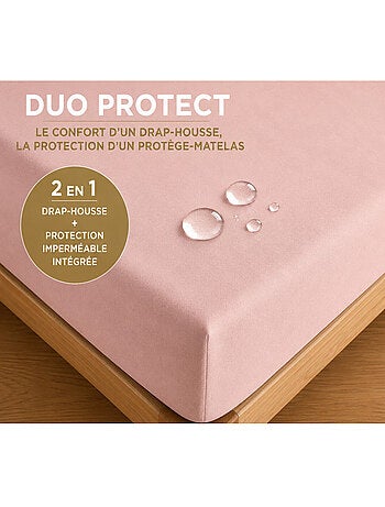 Drap housse - coton pur - 100 % coton 57 fils/cm²